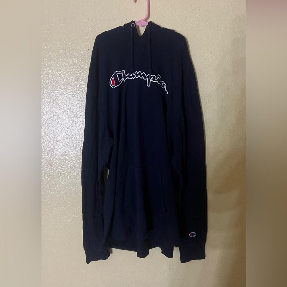 Champion Men's Navy Hoodie